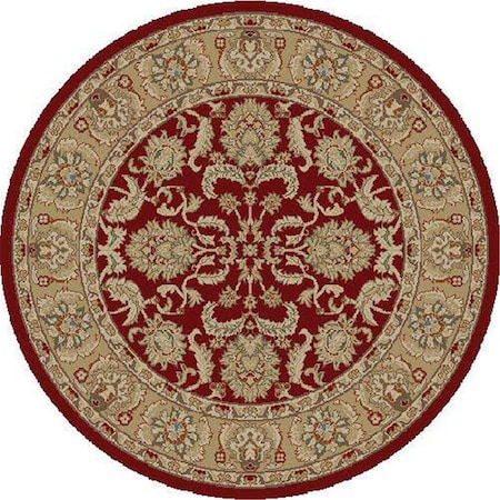 Concord Global Trading 7 ft. 10 in. Ankara Oushak - Round, Red 61709